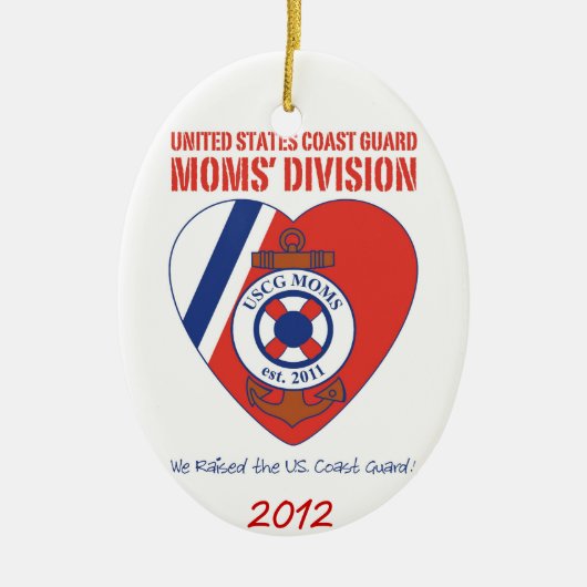 USCG Moms' Division Oval Ornament 2012 (Voorkant)
