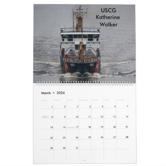 USCG On & Above The Hudson River 2023 Calendrier (Mar 2026)