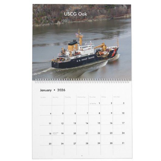 USCG On & Above The Hudson River 2023 Calendrier (Jan 2026)