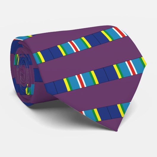 USCG Special Operations Service Ribbon Stropdas (Opgerold)