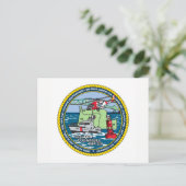 USCG Station Columbia Briefkaart (Staand voorkant)
