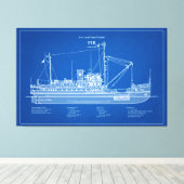 USCG Tender Fir WLM-212 - ABD Canvas Afdruk (Insitu (Houten vloer))