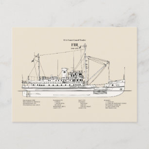 USCG Tender Fir WLM-212 - SBD Briefkaart