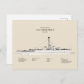 USCG USS Albuquerque PF-7 - SBD Briefkaart (Voorkant / Achterkant)