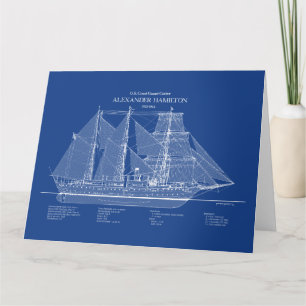 USCGC Alexander Hamilton wix-272 - ABD Bedankkaart