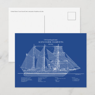 USCGC Alexander Hamilton wix-272 - ABD Briefkaart