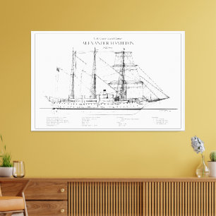USCGC Alexander Hamilton wix-272 - SBD Canvas Afdruk