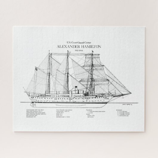 USCGC Alexander Hamilton wix-272 - SBD Legpuzzel (Horizontaal)