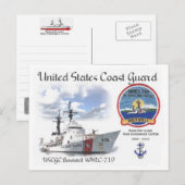 USCGC BOUTWELL WHEC-719 CUTTER BRIEFKAART (Voorkant / Achterkant)