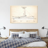 USCGC Chelan - SBD Canvas Afdruk (Insitu (Slaapkamer))