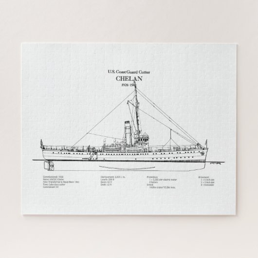 USCGC Chelan - SBD Legpuzzel (Horizontaal)