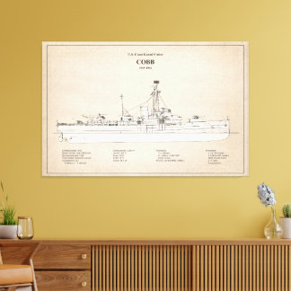 USCGC Cobb wpg-181 - SBD Canvas Afdruk