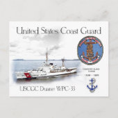 USCGC DUANE WPC-33 CUTTER BRIEFKAART (Voorkant)
