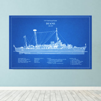 USCGC Duane wpg-33 - ABD Canvas Afdruk