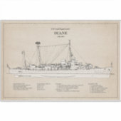 USCGC Duane wpg-33 - SBD Sticker (Voorkant)