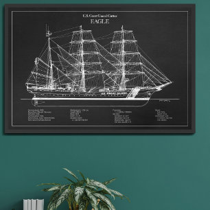 USCGC Eagle wix-327 – PD Foto Afdruk