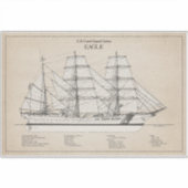USCGC Eagle wix-327 - SBD Sticker (Voorkant)