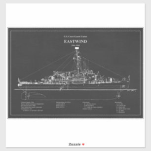 USCGC Eastwind wagb-279 - ABD Sticker