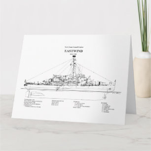 USCGC Eastwind wagb-279 - BD Bedankkaart