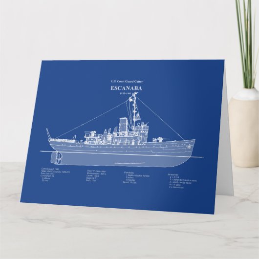 USCGC Escanaba wpc-77 - ABD Bedankkaart (Voorkant)