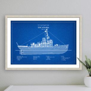USCGC Escanaba wpc-77 - ABD Foto Afdruk