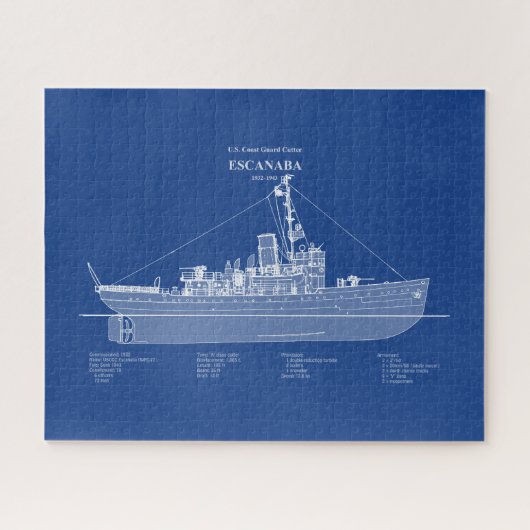 USCGC Escanaba wpc-77 - ABD Legpuzzel (Horizontaal)