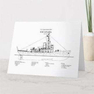 USCGC Escanaba WPC-77 - BD Bedankkaart