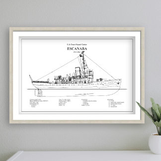 USCGC Escanaba WPC-77 - BD Foto Afdruk