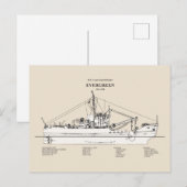 USCGT Evergreen wlb-295 - SBD Briefkaart (Voorkant / Achterkant)