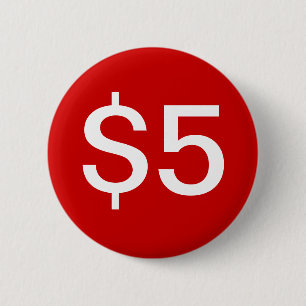 USD 5 Button verkoper/verkoop