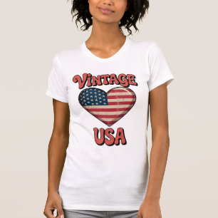 usd vintage hart dames t-shirts