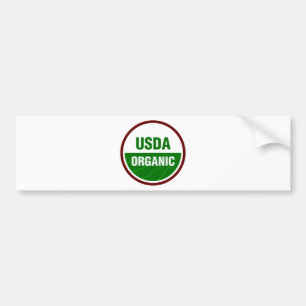 USDA Organic certificate Bumpersticker