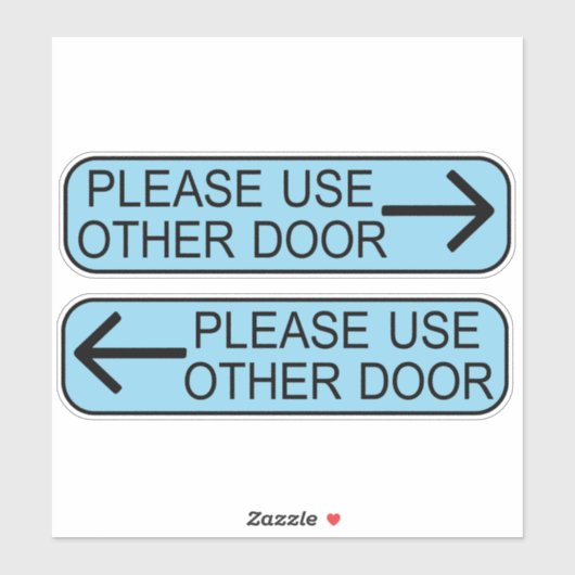 use other door sign sticker (Vel)