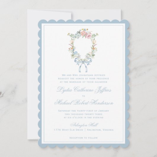 Use-Your-Own Monogram Wedding Kaart (Voorkant)