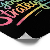 Use Your Strategies Test Day Teacher Student Motiv Poster (Hoek)