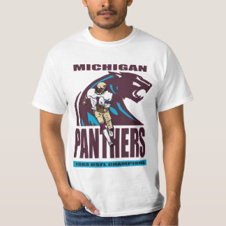 USFL Michigan Panthers retro football T-shirt