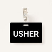 Usher Black Badge (Achterkant met clip)