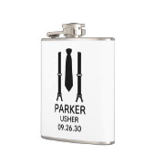 Usher Black Tie Heupfles (Links)