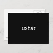 Usher Briefkaart (Voorkant / Achterkant)