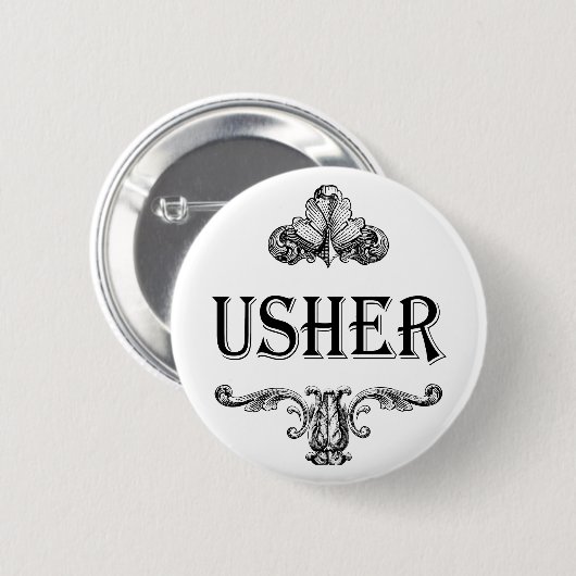 Usher  Button (Voorkant /achterkant)
