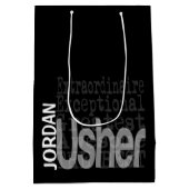 Usher Extraordinaire CUSTOM Medium Cadeauzakje (Achterkant)