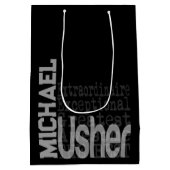 Usher Extraordinaire CUSTOM Medium Cadeauzakje (Achterkant)