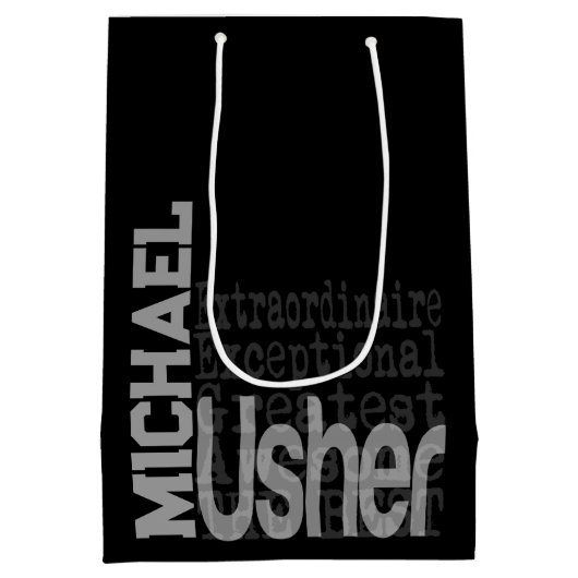 Usher Extraordinaire CUSTOM Medium Cadeauzakje (Achterkant)