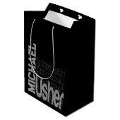 Usher Extraordinaire CUSTOM Medium Cadeauzakje (Achterkant Gekanteld)