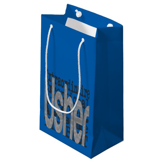 Usher Extraordinaire Klein Cadeauzakje (Voorkant Gekanteld)