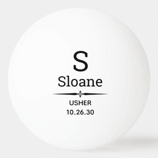Usher Gebrandmerkte Ping Pong Bal Pingpongballen (Voorkant)