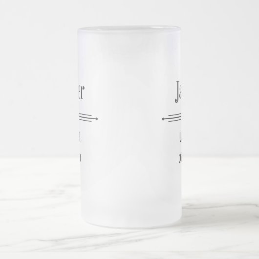 Usher - Gepersonaliseerd Matglas Bierpul (Center)