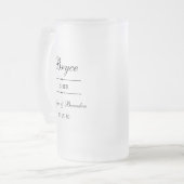 Usher Gepersonaliseerd Matglas Bierpul (Voorkant links)