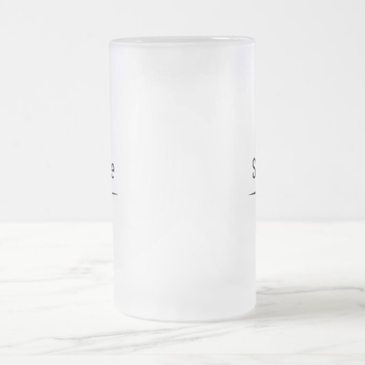 Usher Monogramme Vitrage Frosted Beer Mug (Centre)