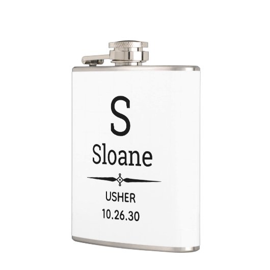 Usher Monogrammed Flask Heupfles (Links)